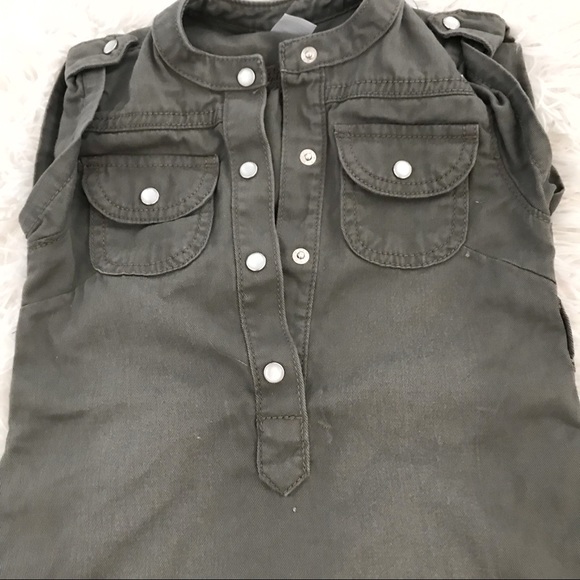 🍂 Carter’s Toddler Girl Army Green Dress 🍂 - Picture 3 of 7